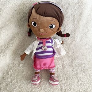Disney Store Doc McStuffins Dottie 12" Plush Girl Doctor Doll Stuffed Soft Toy